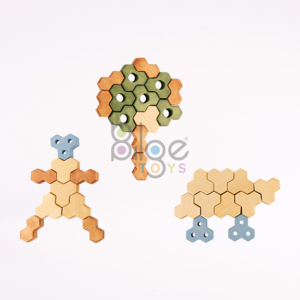 Honeycomb Balance Set Linden Wood 50+ Pieces